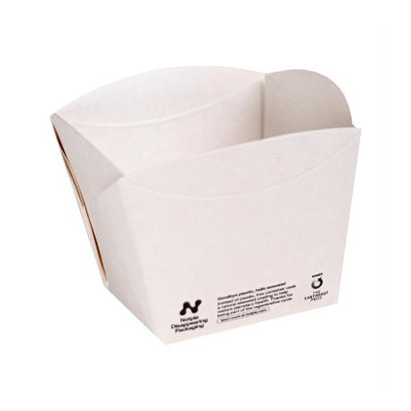 Notpla Square Open Takeaway Boxes 350ml - White ( 250 Pack)