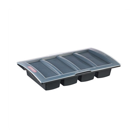 Araven Cutlery Tray with Lid Dark Grey