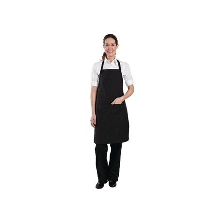 Chef Works Bib Apron Pinstripe