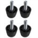 Nisbets Essentials Adjustable Rubber Feet (4 Pack)