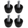 Nisbets Essentials Adjustable Rubber Feet (4 Pack)