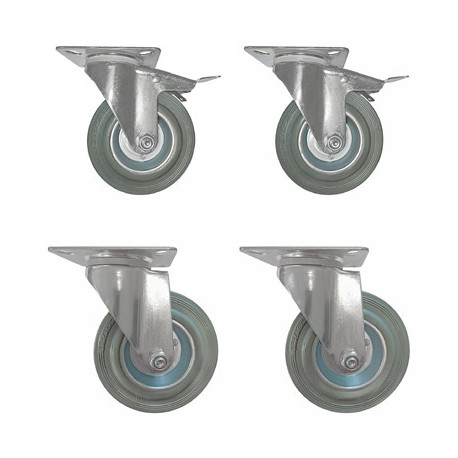 Buffalo 700 Series Complete Castors (Set of 4)