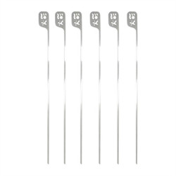 Kasai Hibachi Stainless Steel Skewers (6 Pack)