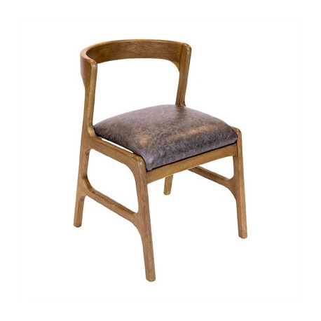 Copenhagen Dining Chairs in Weathered Oak & Bison Smoke (6 Pack)