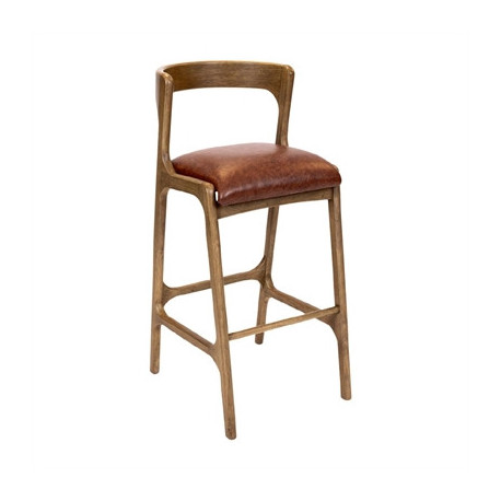 Copenhagen Bar Chair in Weathered Oak & Bison Tan (6 Pack)
