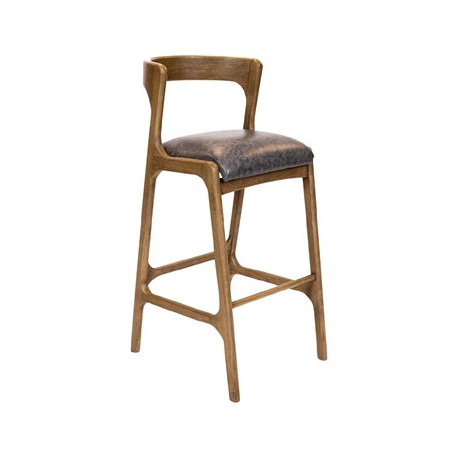 Copenhagen Bar Chair in Weathered Oak & Bison Smoke (6 Pack)