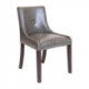 Bath Dining Chair in Dark Walnut & Bison Smoke (6 Pack)