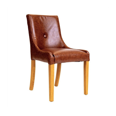 Bath Dining Chair in Soft Oak & Bison Tan (6 Pack)