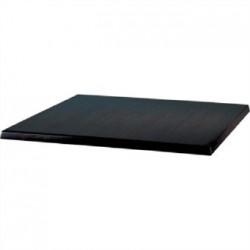 Werzalit Square Table Top Black 700mm