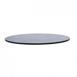 Compact Exterior 600mm Round 13mm thick Table Top (Concrete Dark)