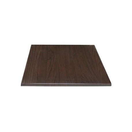 Bolero Square Table Top Dark Brown 600mm