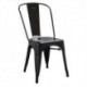 Bolero Bistro Side Chairs Steel Black (Pack of 4)