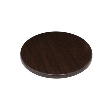 Bolero Round Table Top Dark Brown 800mm