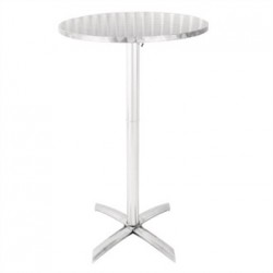 Bolero Flip Top Poseur Table Stainless Steel